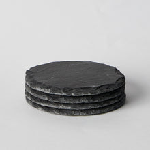 Load image into Gallery viewer, Black Slate Coasters (Set of 4)
