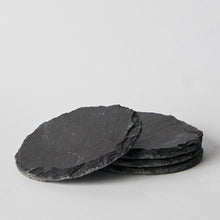 Load image into Gallery viewer, Black Slate Coasters (Set of 4)
