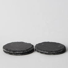 Load image into Gallery viewer, Black Slate Coasters (Set of 4)
